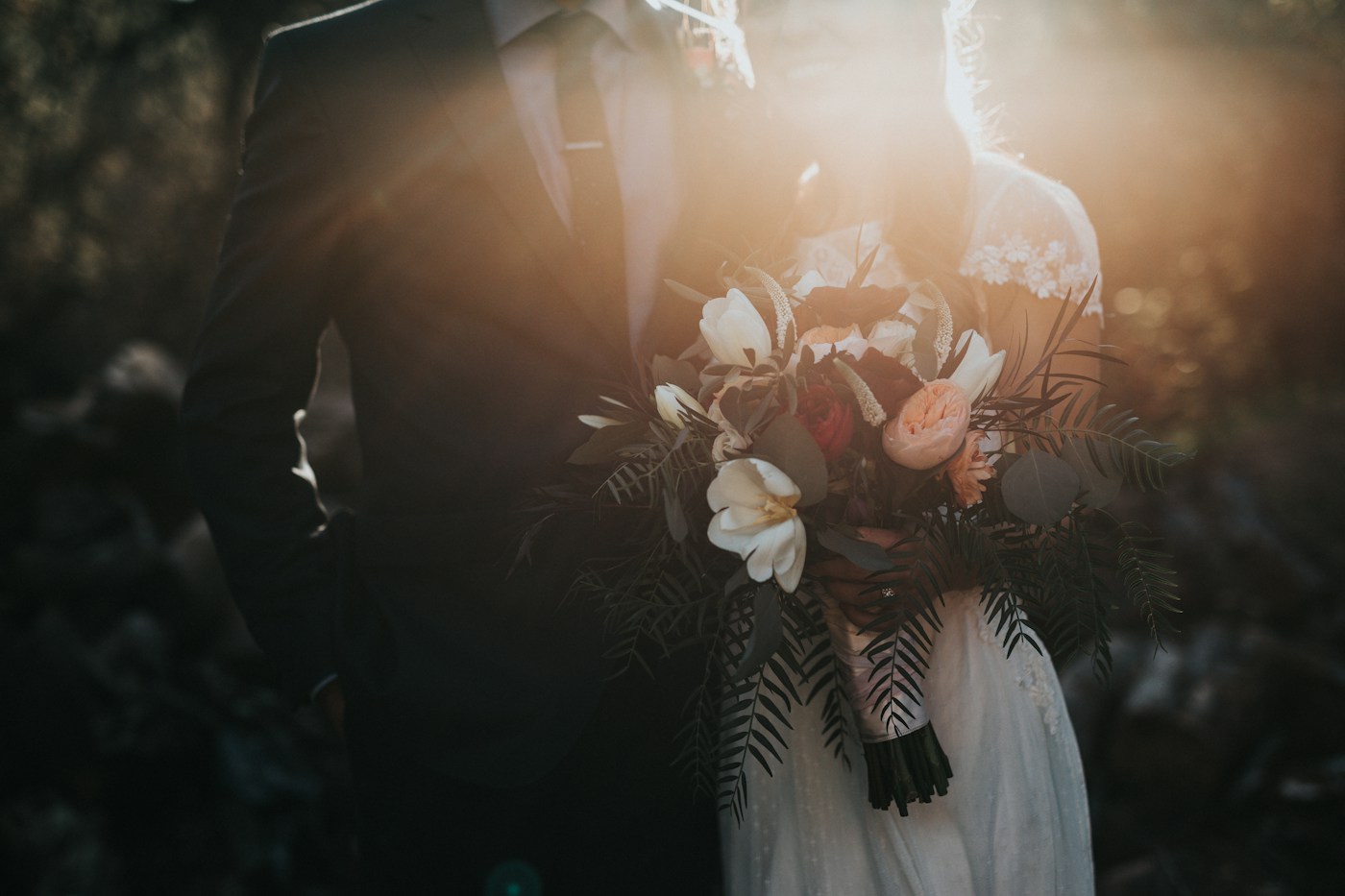 Illustrative wedding guestbook photo